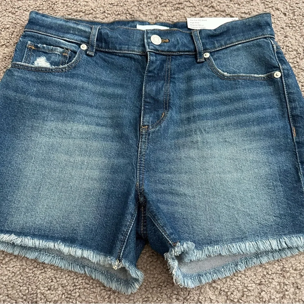 Loft The Cut Off Denim Short Womens Size 25 - Picture 9 of 12